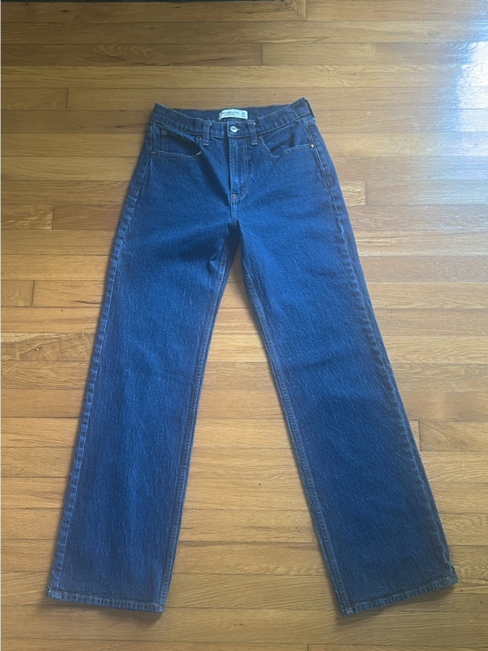 Abercrombie & Fitch High-Rise Dark Blue Jeans